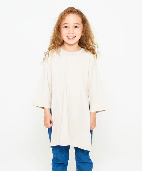 FOV（フォブ）の「FOV PLAIN  サイドスリット チュニック（Tシャツ/カットソー・キッズ・カーキ/グレー/ブルー系その他/ラベンダー/ホワイト系その他2・XL/M/L/S/F）」の6枚目の写真