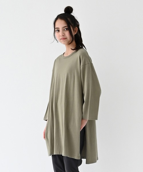 FOV（フォブ）の「FOV PLAIN  サイドスリット チュニック（Tシャツ/カットソー・キッズ・カーキ/グレー/ブルー系その他/ラベンダー/ホワイト系その他2・XL/M/L/S/F）」の17枚目の写真