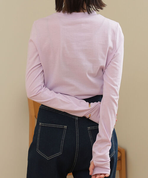 BeAMS DOT（ビームスドット）の「【WEB限定】BeAMS DOT / ベーシック モックネックカットソー（Tシャツ/カットソー・レディース・ピンク/グリーン/ホワイト系その他5・FREE）」の8枚目の写真