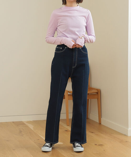 BeAMS DOT（ビームスドット）の「【WEB限定】BeAMS DOT / ベーシック モックネックカットソー（Tシャツ/カットソー・レディース・ピンク/グリーン/ホワイト系その他5・FREE）」の10枚目の写真