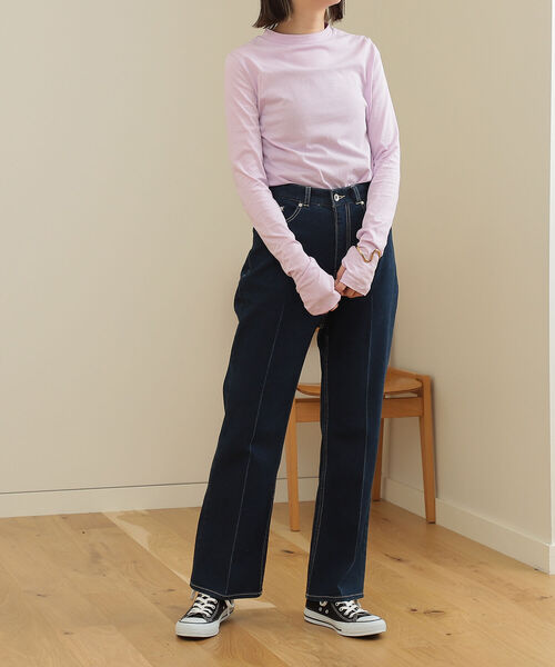 BeAMS DOT（ビームスドット）の「【WEB限定】BeAMS DOT / ベーシック モックネックカットソー（Tシャツ/カットソー・レディース・ピンク/グリーン/ホワイト系その他5・FREE）」の11枚目の写真