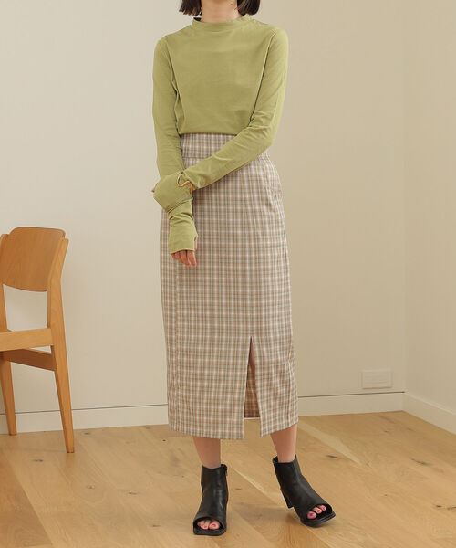 BeAMS DOT（ビームスドット）の「【WEB限定】BeAMS DOT / ベーシック モックネックカットソー（Tシャツ/カットソー・レディース・ピンク/グリーン/ホワイト系その他5・FREE）」の15枚目の写真