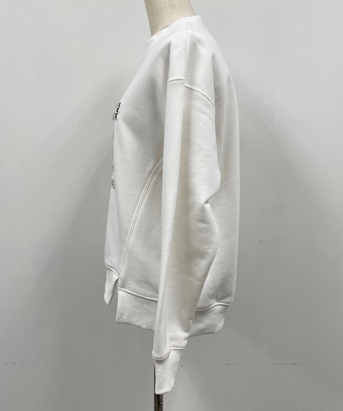 PICCIN（ピッチン）の「ビーズ刺繍プルオーバー（スウェット・レディース・ネイビー/オフホワイト/グレイッシュベージュ・M）」の6枚目の写真