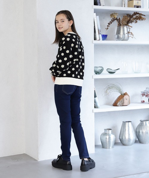 GLOBAL WORK（グローバルワーク）の「AND YUA ANY/洗える柄ニットカーディガン/259174（カーディガン/ボレロ・キッズ・ライトブルー/ブラック/ライトグリーン・150cm/160cm）」の8枚目の写真