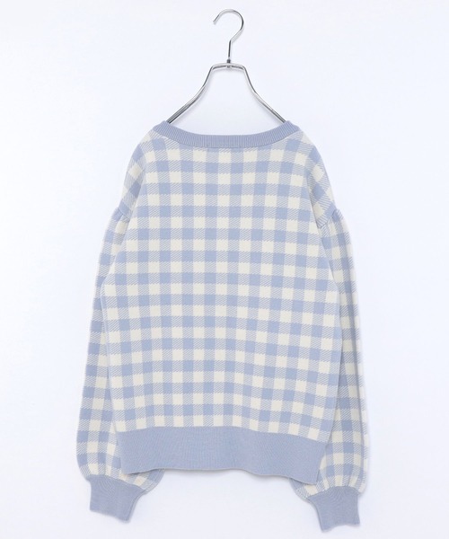 GLOBAL WORK（グローバルワーク）の「AND YUA ANY/洗える柄ニットカーディガン/259174（カーディガン/ボレロ・キッズ・ライトブルー/ブラック/ライトグリーン・150cm/160cm）」の10枚目の写真