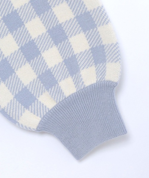 GLOBAL WORK（グローバルワーク）の「AND YUA ANY/洗える柄ニットカーディガン/259174（カーディガン/ボレロ・キッズ・ライトブルー/ブラック/ライトグリーン・150cm/160cm）」の17枚目の写真