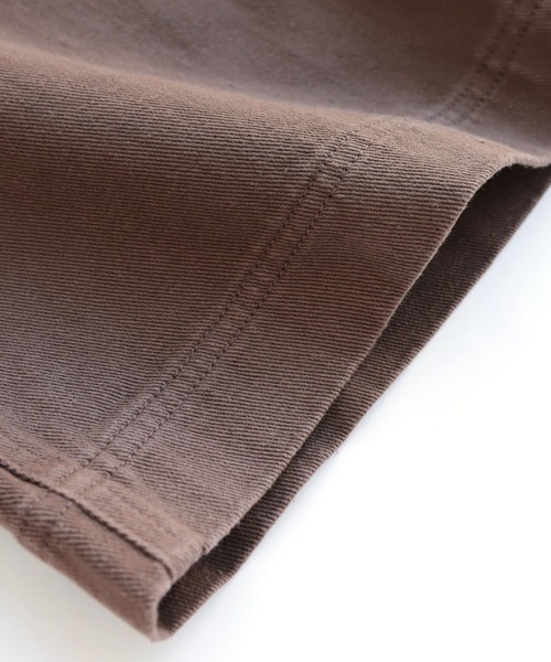 andme（アンドミー）の「コットンツイルサイドポケットワイドサロペット（サロペット/オーバーオール・レディース・ブラック/オフホワイト/キナリ/グリーン/ブラウン・M/L）」の14枚目の写真