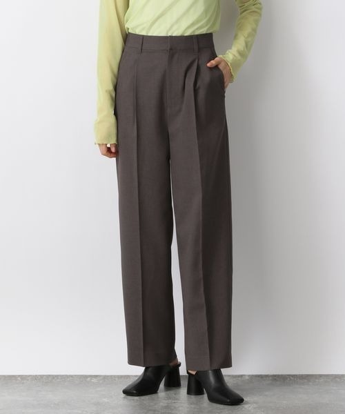 LOWRYS FARM（ローリーズファーム）の「アムンゼンスラックスパンツ　259734（スラックス・レディース・チャコールグレー/イエロー/グリーン/アイボリー/ブラウン・MEDIUM/LARGE）」の2枚目の写真