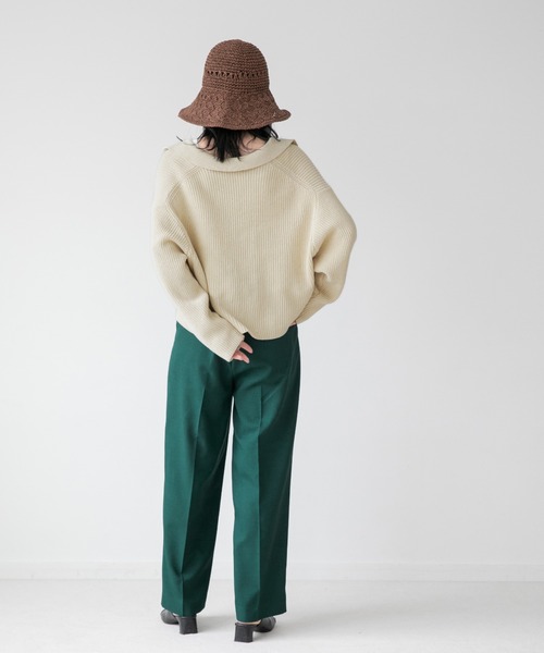 Papas ブラウン スラックス LOWRYS FARM（ローリーズファーム）の「アムンゼンスラックス