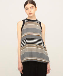 TOMORROWLAND  | ランダムストライプノースリーブブラウス(シャツ/ブラウス)