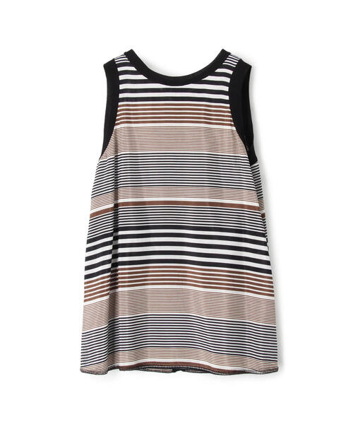 TOMORROWLAND （トゥモローランド）の「ランダムストライプノースリーブブラウス（シャツ/ブラウス・レディース・ブラウン系その他・36）」の13枚目の写真