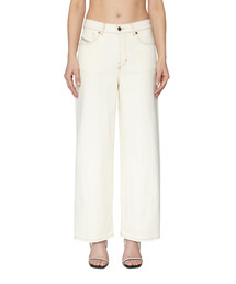 DIESEL | DIESEL SS22 レディース デニム ワイドフレア ホワイトデニム(デニムパンツ)