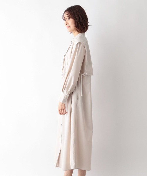 GLOBAL WORK(グローバルワーク)の「ピンタックレイヤード2Pワンピース/262889(ワンピース・レディース・ダークグレー/マスタード/アイボリー・FREE)」の19枚目の写真