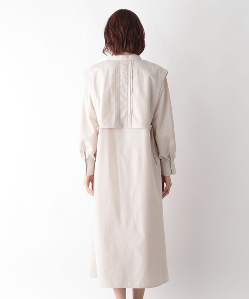 GLOBAL WORK(グローバルワーク)の「ピンタックレイヤード2Pワンピース/262889(ワンピース・レディース・ダークグレー/マスタード/アイボリー・FREE)」の20枚目の写真