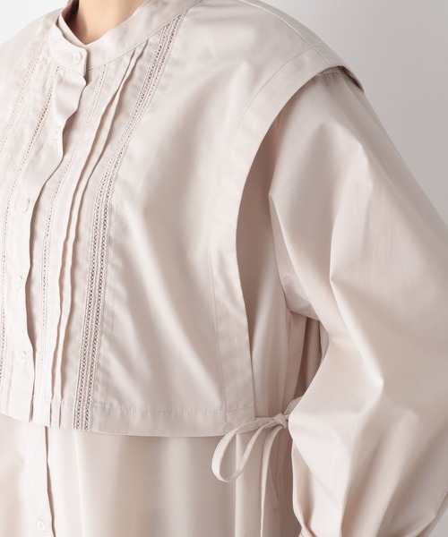 GLOBAL WORK(グローバルワーク)の「ピンタックレイヤード2Pワンピース/262889(ワンピース・レディース・ダークグレー/マスタード/アイボリー・FREE)」の22枚目の写真