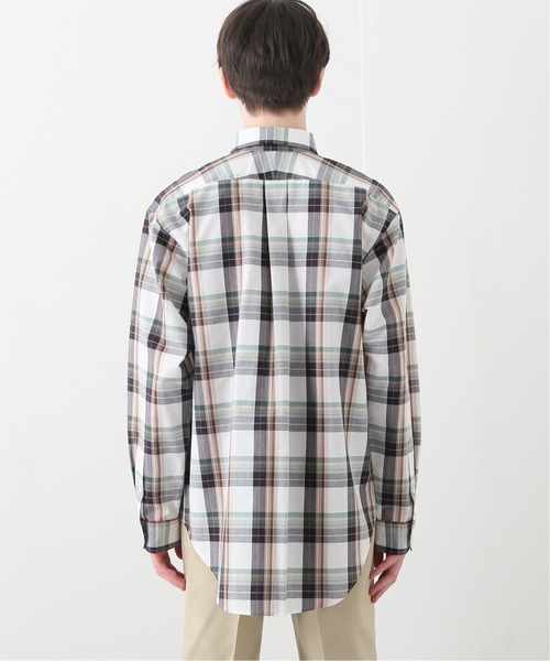 EDIFICE（エディフィス）の「D.ALEN ボタンダウン マドラスチェック シャツ(ブラウン)（シャツ/ブラウス・メンズ・チョコ・SMALL/MEDIUM/LARGE）」の6枚目の写真