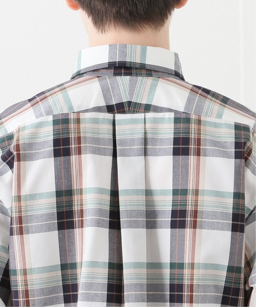 EDIFICE（エディフィス）の「D.ALEN ボタンダウン マドラスチェック シャツ(ブラウン)（シャツ/ブラウス・メンズ・チョコ・SMALL/MEDIUM/LARGE）」の8枚目の写真