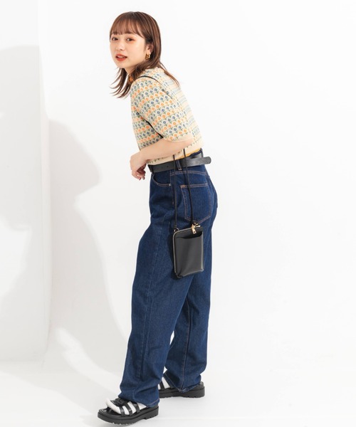 nemne store（ネンネストア）の「ジャガード編みサマーポロニットカーディガン（ニット/セーター・レディース・ブルー/アイボリー・フリー）」の18枚目の写真