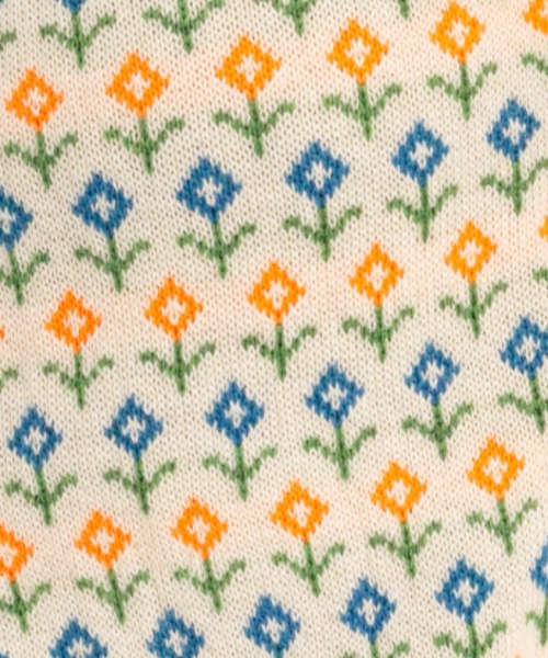 nemne store（ネンネストア）の「ジャガード編みサマーポロニットカーディガン（ニット/セーター・レディース・ブルー/アイボリー・フリー）」の3枚目の写真