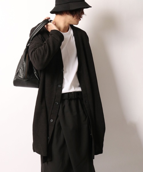 ByTheR(バイザアール)の「BYTHER 韓国ブランド テレコロングカーディガン(カーディガン/ボレロ・メンズ・ブラック・FREE)」の8枚目の写真