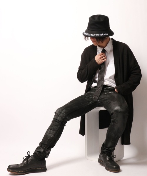 ByTheR(バイザアール)の「BYTHER 韓国ブランド テレコロングカーディガン(カーディガン/ボレロ・メンズ・ブラック・FREE)」の10枚目の写真