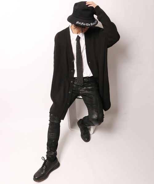 ByTheR(バイザアール)の「BYTHER 韓国ブランド テレコロングカーディガン(カーディガン/ボレロ・メンズ・ブラック・FREE)」の12枚目の写真