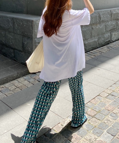 Vipoa（ヴィポア）の「パターンプリーツパンツ（その他パンツ・レディース・ブルー・FREE）」の2枚目の写真