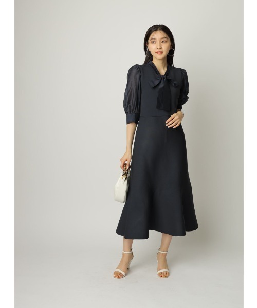 美品【JUSGLITTYボウタイニットワンピース】シースルー 美品【JUSGLITTYボウタイニットワンピース】シースルー - メルカリ