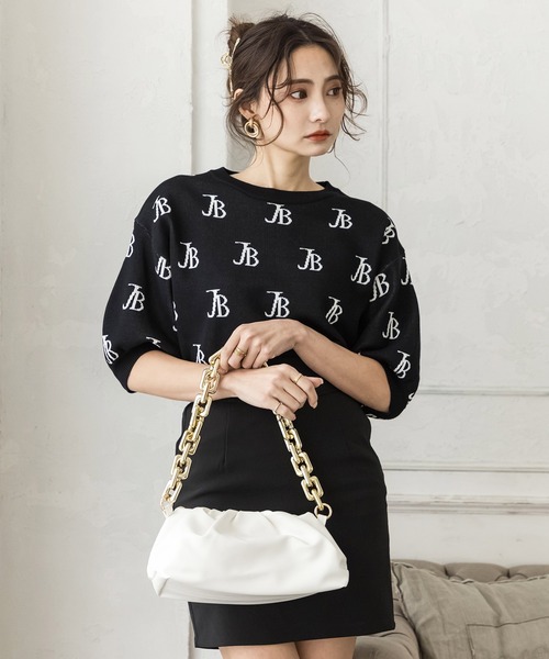 Julia Boutique（ジュリアブティック）の「3WAYチェーンギャザーショルダーバッグ/22138（ショルダーバッグ・レディース・ブラウン/パープル/ホワイト/ブラック・ONE）」の5枚目の写真