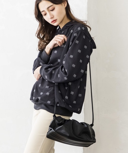 Julia Boutique（ジュリアブティック）の「3WAYチェーンギャザーショルダーバッグ/22138（ショルダーバッグ・レディース・ブラウン/パープル/ホワイト/ブラック・ONE）」の7枚目の写真