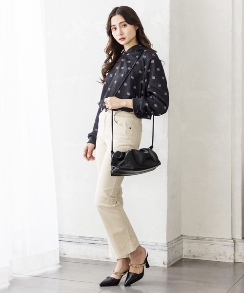 Julia Boutique（ジュリアブティック）の「3WAYチェーンギャザーショルダーバッグ/22138（ショルダーバッグ・レディース・ブラウン/パープル/ホワイト/ブラック・ONE）」の8枚目の写真