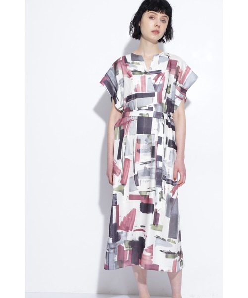 BOSCH（ボッシュ）の「◆ビックペイントプリントワンピース（ワンピース・レディース・ホワイト系その他/ブラック系その他・38/36）」の3枚目の写真