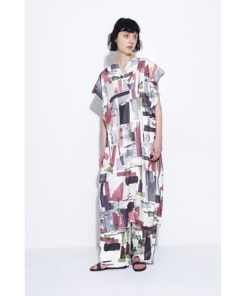 BOSCH（ボッシュ）の「◆ビックペイントプリントワンピース（ワンピース・レディース・ホワイト系その他/ブラック系その他・38/36）」の4枚目の写真