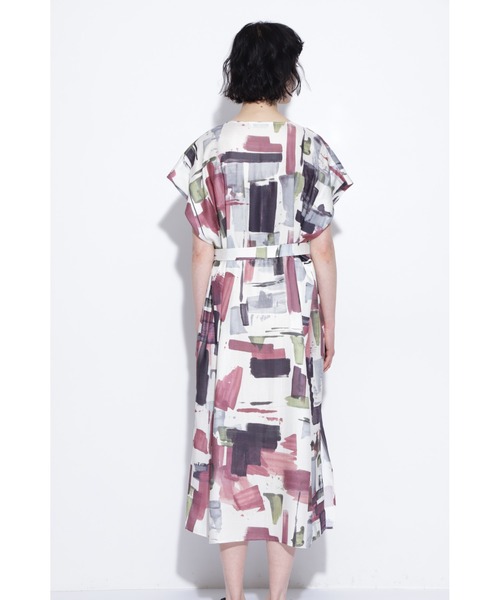 BOSCH（ボッシュ）の「◆ビックペイントプリントワンピース（ワンピース・レディース・ホワイト系その他/ブラック系その他・38/36）」の5枚目の写真