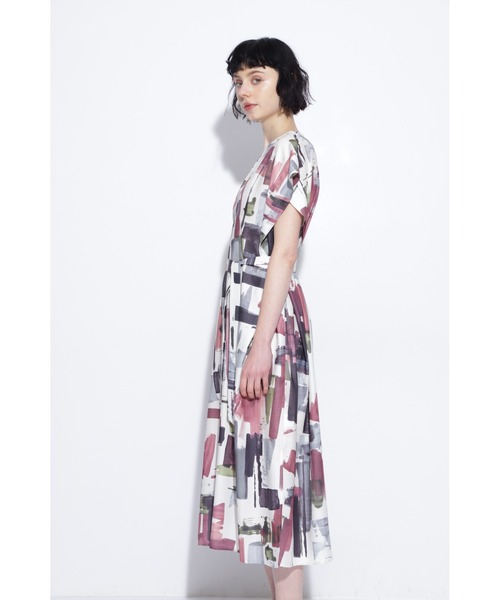 BOSCH（ボッシュ）の「◆ビックペイントプリントワンピース（ワンピース・レディース・ホワイト系その他/ブラック系その他・38/36）」の6枚目の写真