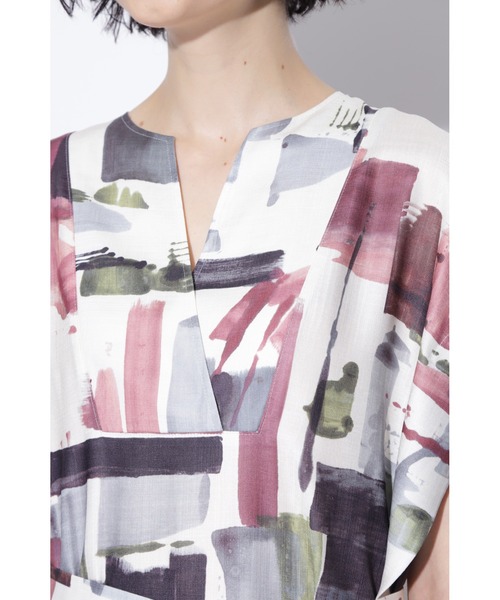 BOSCH（ボッシュ）の「◆ビックペイントプリントワンピース（ワンピース・レディース・ホワイト系その他/ブラック系その他・38/36）」の7枚目の写真