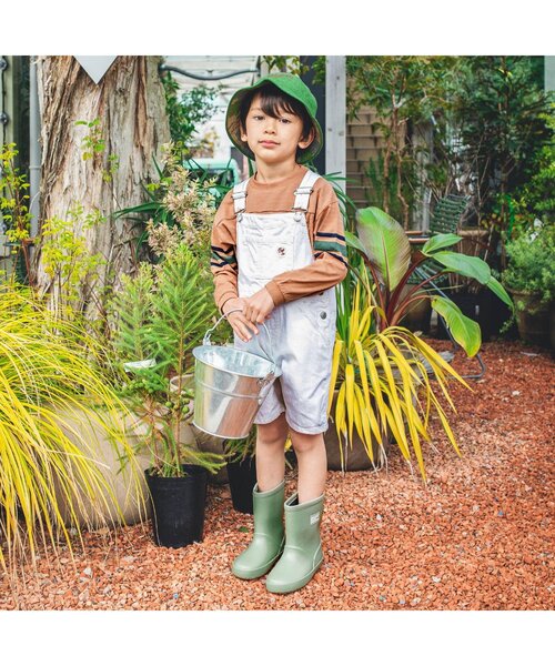 BREEZE（ブリーズ）の「袖ラインTシャツ（Tシャツ/カットソー・キッズ・ブラウン/オフホワイト/レッド/カーキ・100/120/140/90/110/80/130）」の16枚目の写真