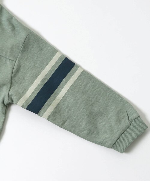 BREEZE（ブリーズ）の「袖ラインTシャツ（Tシャツ/カットソー・キッズ・ブラウン/オフホワイト/レッド/カーキ・100/120/140/90/110/80/130）」の9枚目の写真