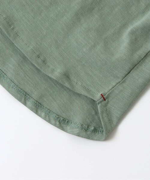 BREEZE（ブリーズ）の「袖ラインTシャツ（Tシャツ/カットソー・キッズ・ブラウン/オフホワイト/レッド/カーキ・100/120/140/90/110/80/130）」の7枚目の写真