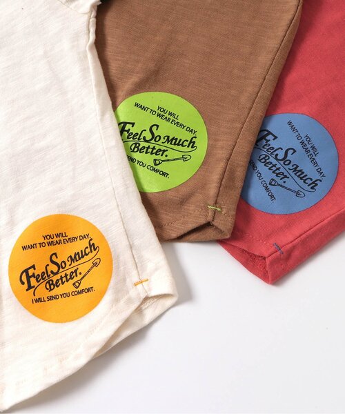 BREEZE（ブリーズ）の「袖ラインTシャツ（Tシャツ/カットソー・キッズ・ブラウン/オフホワイト/レッド/カーキ・100/120/140/90/110/80/130）」の13枚目の写真