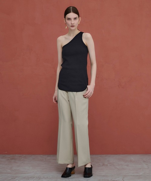 PUBLIC TOKYO（パブリックトウキョウ）の「カップインワンショルダータンクトップ/カップ付き（タンクトップ・レディース・ホワイト/ブラック/ベージュ・FREE）」の11枚目の写真