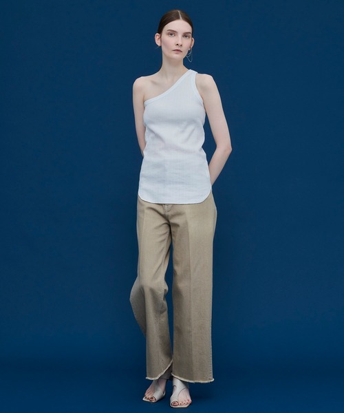 PUBLIC TOKYO（パブリックトウキョウ）の「カップインワンショルダータンクトップ/カップ付き（タンクトップ・レディース・ホワイト/ブラック/ベージュ・FREE）」の13枚目の写真