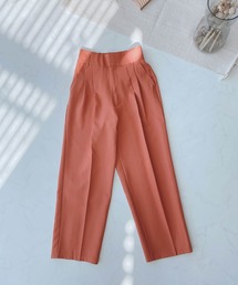 AS KNOW AS plus | ●ハイウエストストレートパンツ　セットアップ可能(スラックス)