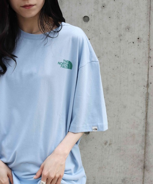 THE NORTH FACE（ザノースフェイス）の「THE NORTH FACE(ザ・ノースフェイス)/COLOR PEAK S/S R/TEE（Tシャツ/カットソー・レディース・ホワイト/ピンク/イエロー/ブルー/ブラック・S/M/L/XL/XXL）」の17枚目の写真