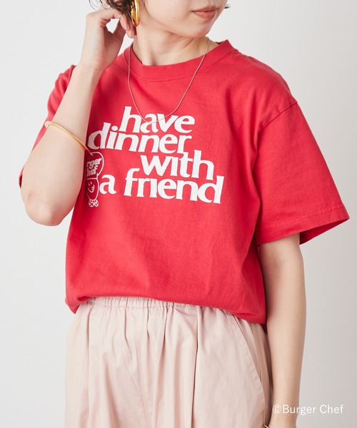 Omekashi(オメカシ)の「GOOD ROCK SPEED BurgerChef with a friend Tシャツ(Tシャツ/カットソー・レディース・レッド・FREE)」の11枚目の写真