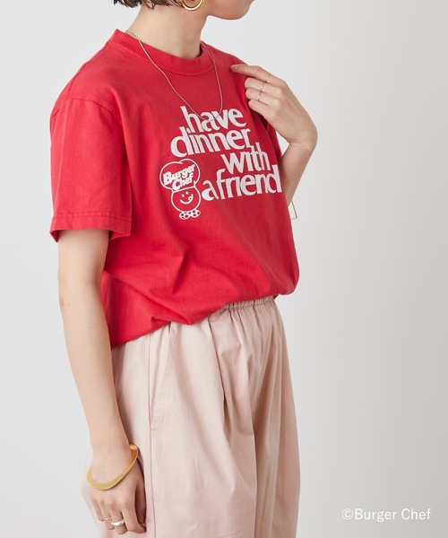 Omekashi(オメカシ)の「GOOD ROCK SPEED BurgerChef with a friend Tシャツ(Tシャツ/カットソー・レディース・レッド・FREE)」の13枚目の写真