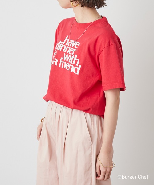 Omekashi(オメカシ)の「GOOD ROCK SPEED BurgerChef with a friend Tシャツ(Tシャツ/カットソー・レディース・レッド・FREE)」の14枚目の写真