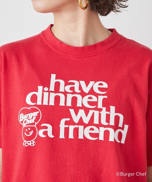Omekashi(オメカシ)の「GOOD ROCK SPEED BurgerChef with a friend Tシャツ(Tシャツ/カットソー・レディース・レッド・FREE)」の6枚目の写真