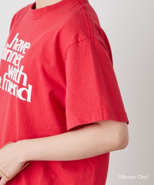 Omekashi(オメカシ)の「GOOD ROCK SPEED BurgerChef with a friend Tシャツ(Tシャツ/カットソー・レディース・レッド・FREE)」の7枚目の写真
