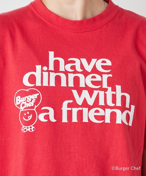 Omekashi(オメカシ)の「GOOD ROCK SPEED BurgerChef with a friend Tシャツ(Tシャツ/カットソー・レディース・レッド・FREE)」の8枚目の写真